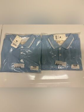 Light Blue Kids Polo Shirt - x2